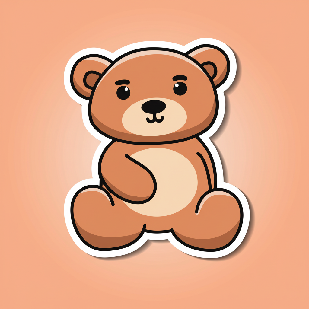 Bear sticker