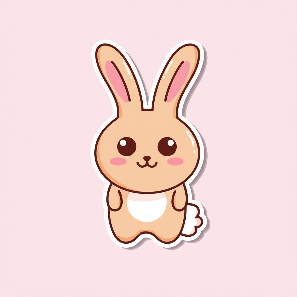 Bunny sticker